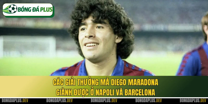 Các giải thưởng mà Diego Maradona giành được ở Napoli và Barcelona