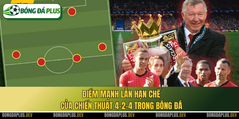 Điểm mạnh lẫn hạn chế của chiến thuật 4-2-4 trong bóng đá