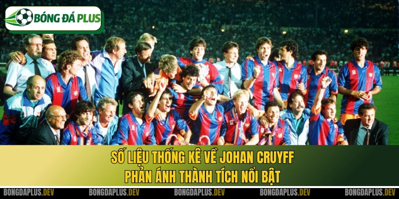 Số liệu thống kê về Johan Cruyff phản ánh thành tích nổi bật
